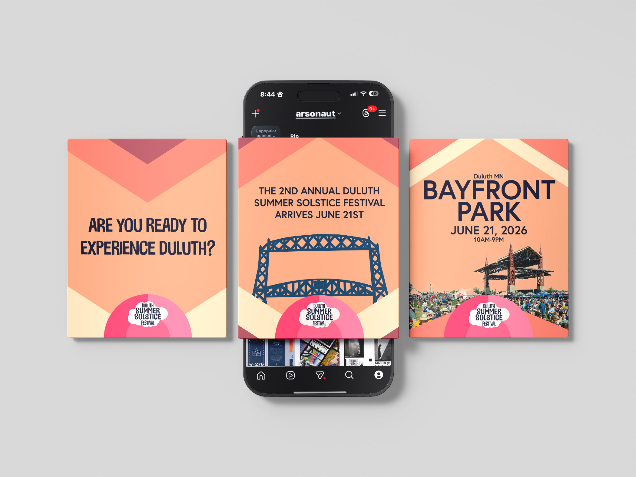 Smartphone And Caroseul Instagram Post Mockup